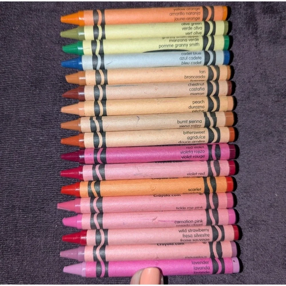 Vintage Crayola Nostalgia Colors Lot 17 Original Paper Wrapper Collector Set